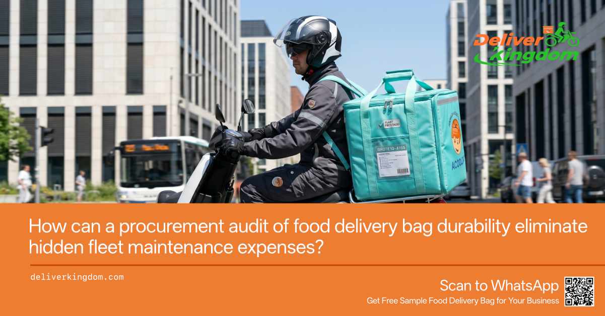Come può un audit degli approvvigionamenti sulla durata delle borse per consegne di cibo eliminare le spese nascoste di manutenzione della flotta?