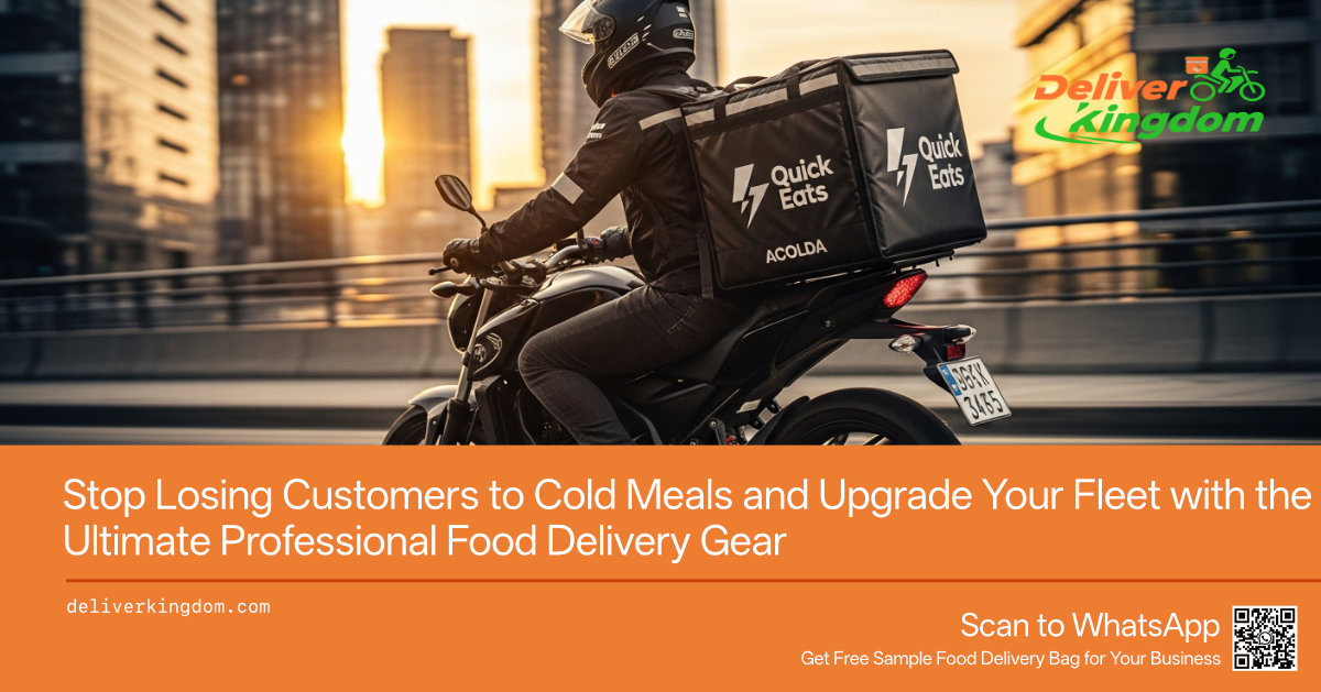 Smetti di perdere clienti a causa dei pasti freddi e aggiorna la tua flotta con l'attrezzatura professionale definitiva per la consegna di cibo