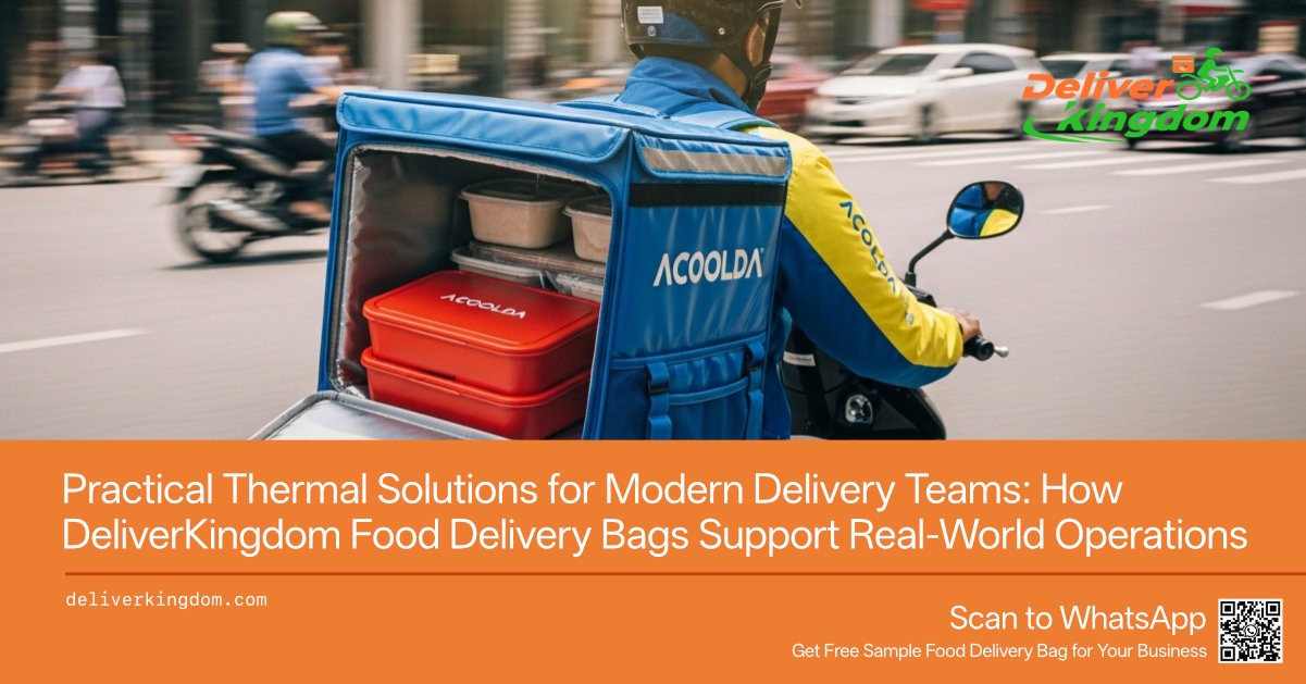 Soluzioni termiche pratiche per i moderni team di consegna: come le borse per la consegna di cibo DeliverKingdom supportano le operazioni nel mondo reale