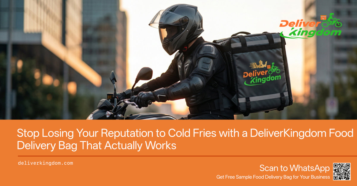 Smetti di rovinare la tua reputazione a causa delle patatine fritte fredde con una borsa per la consegna di cibo DeliverKingdom che funziona davvero.