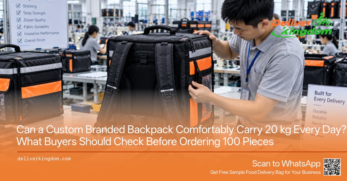 Uno zaino personalizzato può trasportare comodamente 20 kg ogni giorno? Cosa dovrebbero controllare gli acquirenti prima di ordinare 100 pezzi
