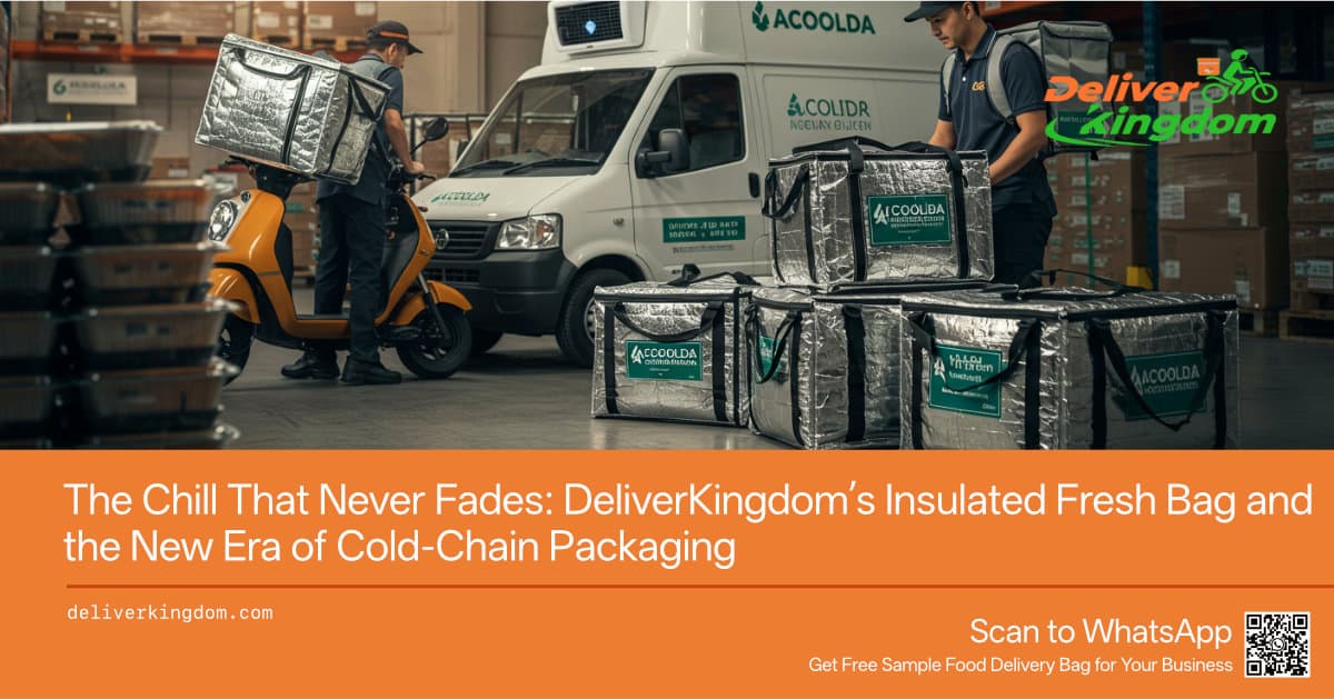 Il freddo che non tramonta mai: la borsa termica Fresh di DeliverKingdom e la nuova era del confezionamento a catena del freddo