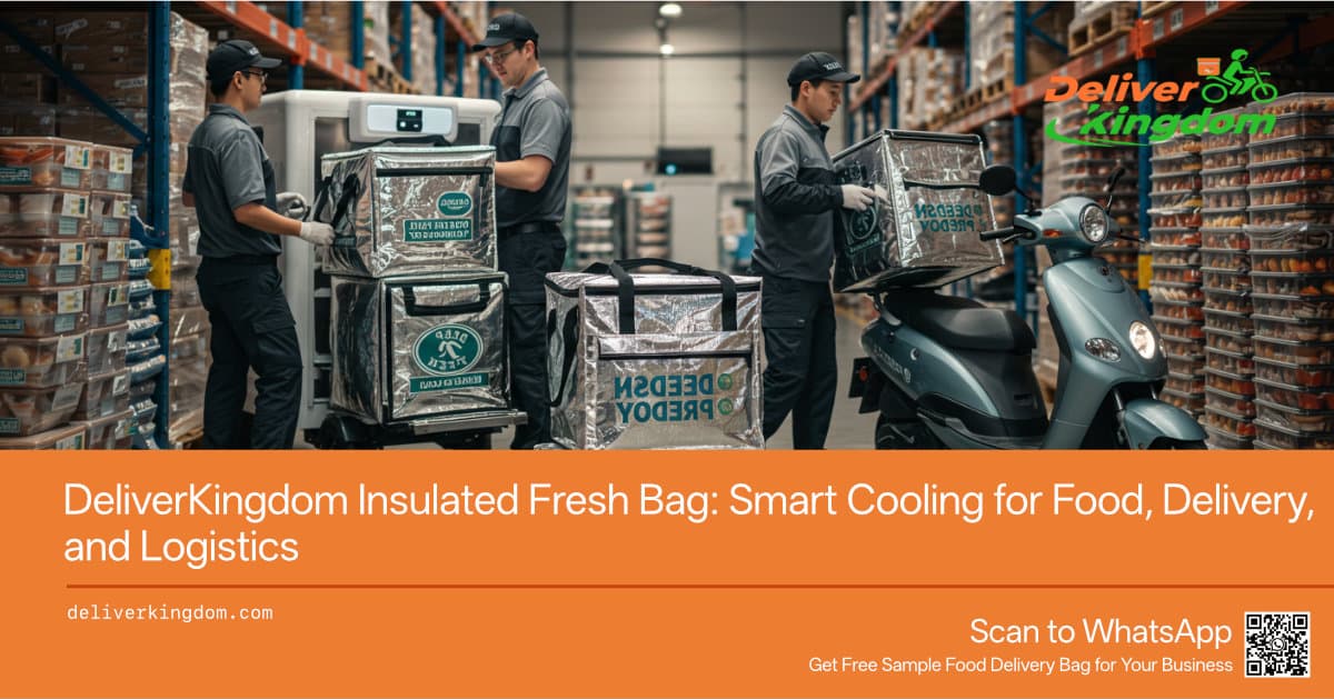 Borsa termica DeliverKingdom: raffreddamento intelligente per alimenti, consegne e logistica