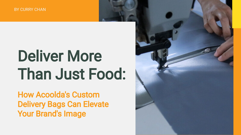 Consegna più di un semplice cibo: come le buste personalizzate di Acoolda possono elevare l'immagine del tuo marchio