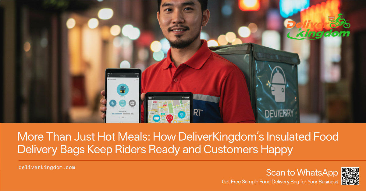 Non solo pasti caldi: come le borse termiche per la consegna di cibo di DeliverKingdom mantengono i rider sempre pronti e i clienti soddisfatti