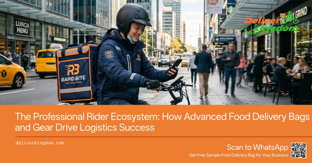L'ecosistema dei rider professionisti: come borse e attrezzature all'avanguardia per la consegna di cibo favoriscono il successo logistico.