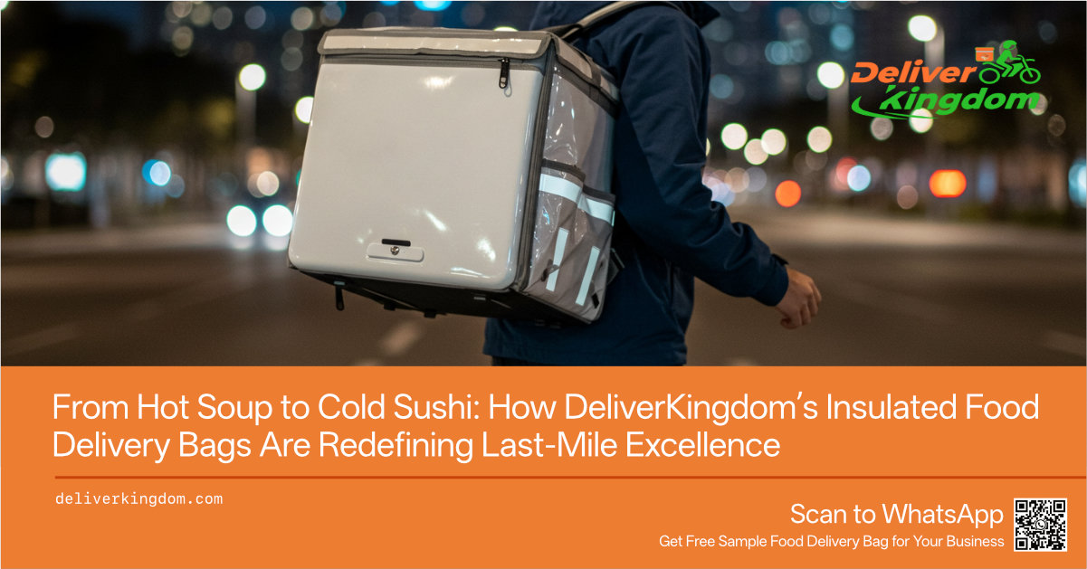 Dalla zuppa calda al sushi freddo: come le borse termiche per la consegna di cibo di DeliverKingdom stanno ridefinendo l'eccellenza dell'ultimo miglio