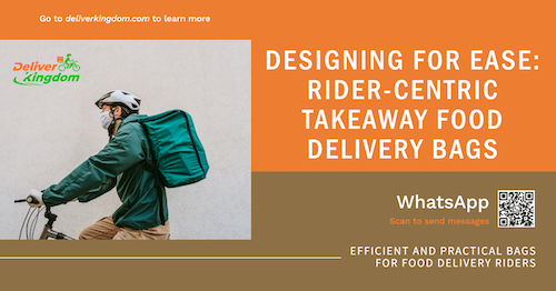 Progettare con facilità: borse per la consegna di cibo da asporto incentrate sui ciclisti