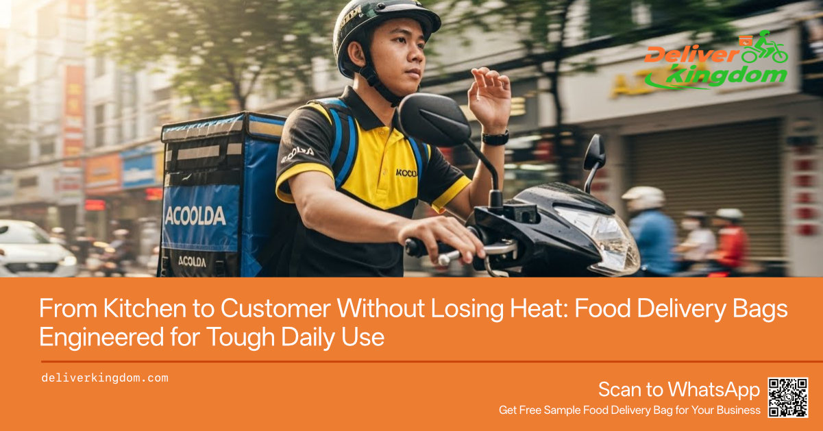 Dalla cucina al cliente senza disperdere calore: borse per la consegna di cibo progettate per un uso quotidiano intenso
